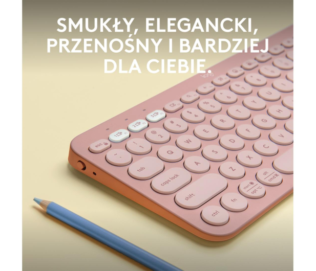 Logitech K380s Pebble Keys 2 różowy - 1172753 - zdjęcie 6
